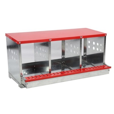 Chicken Nesting Box 3 Compartment Well Ventilated Sturdy Hen Laying Box For HOT