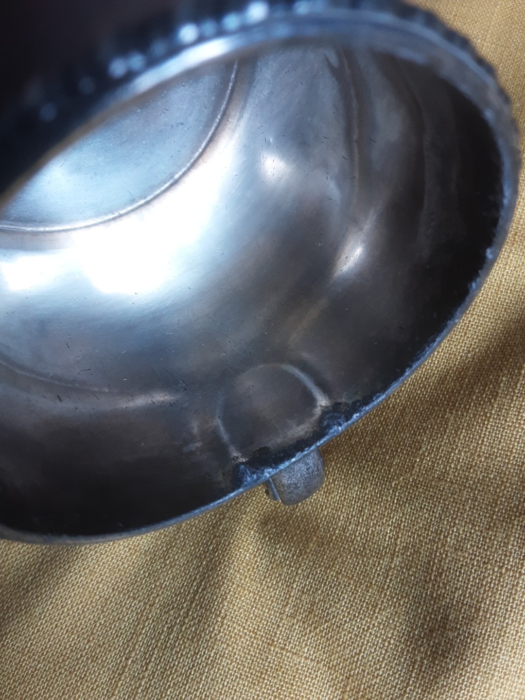 Antique Middletown Plate Co. Quadruple Plate Baby Cup 184 Hard White Metal