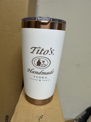 20 oz tumbler with Tito s Vodka Logo Engraved