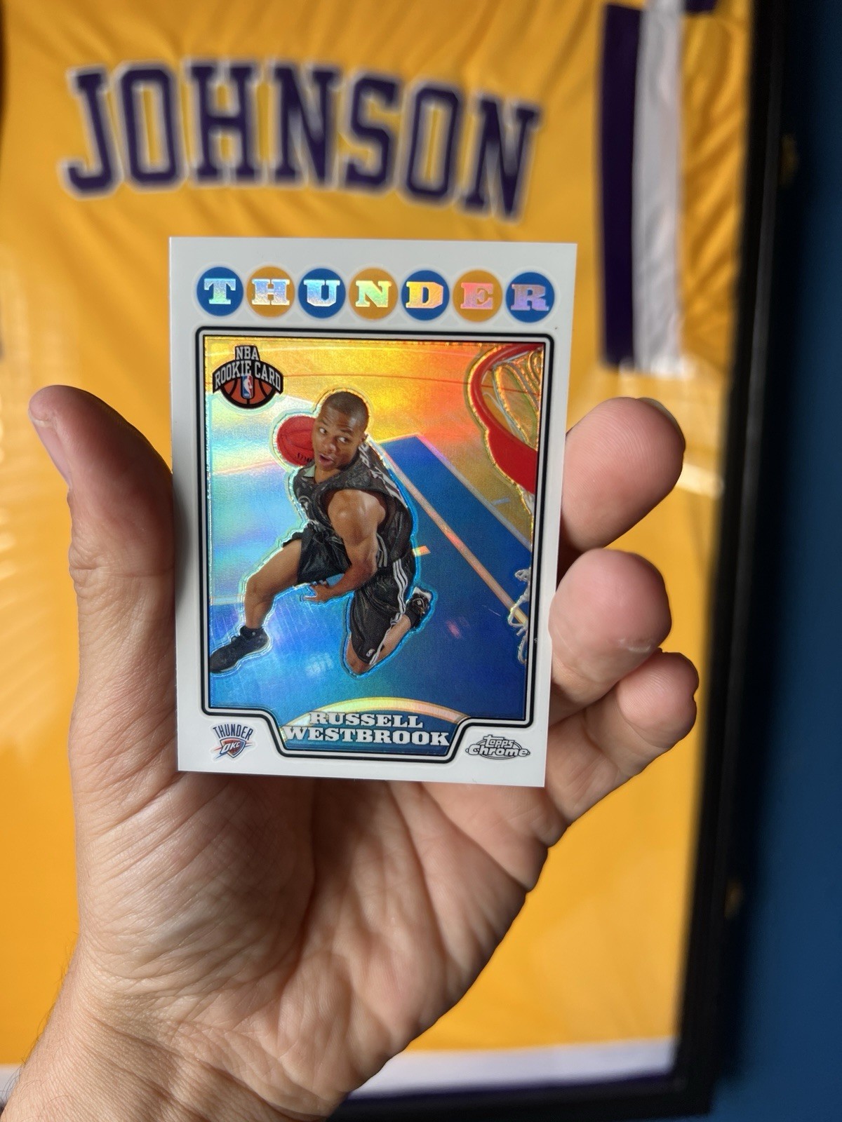 2008 Topps Chrome Russell Westbrook RC Refractor Card #184 MINT