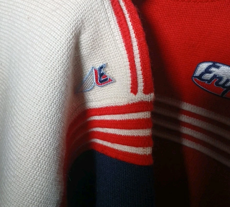 Винтажный командный вязаный свитер 90-х Enyce Equipe XL - Изображение 4 из 4