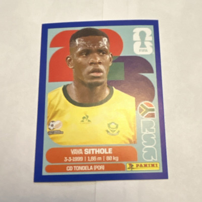 Panini Vava Sithole CD Tondela FIFA World Cup 2026 Sticker RSA 15 Portrait