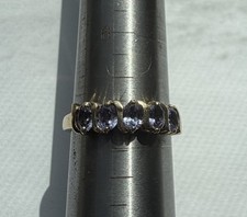 10K Tanzanite Gold Ring Size 7 Band Stacker Style