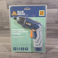 Blue Ridge 4V 2 in 1 Rechargeable Screwdriver w/ Flashlight (BR2004U)