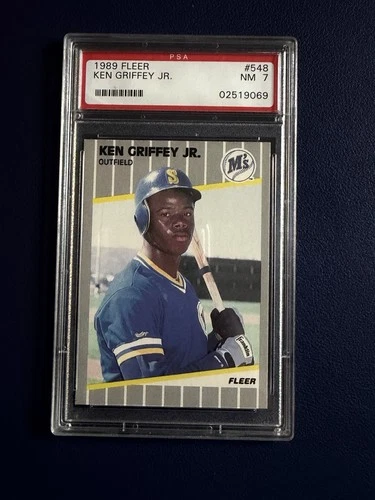 1989 Fleer #548 Ken Griffey Jr PSA 7 - Seattle Mariners