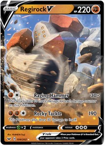 Regirock V - 104/202 Sword & Shield Ultra Rare Pokemon - NM/MINT
