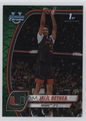 2024-25 Bowman U Chrome Green Reptilian Refractor 63/75 Jalil Bethea #28 3hd