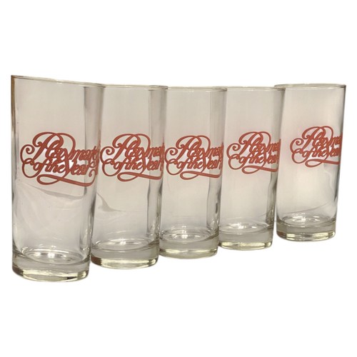 Set 5 Vintage Playboy Playmate of the Year Glassware Drink Glass Tumblers - Picture 2 of 10