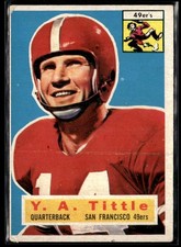 1956 Topps Y.A. Tittle VG Set Break #86