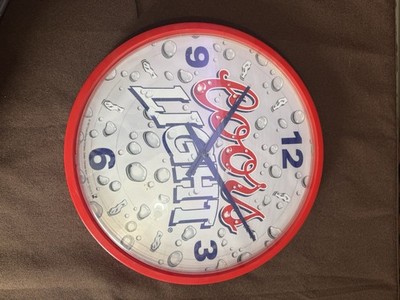Vintage 2006 Coors Light Clock Bar Decor
