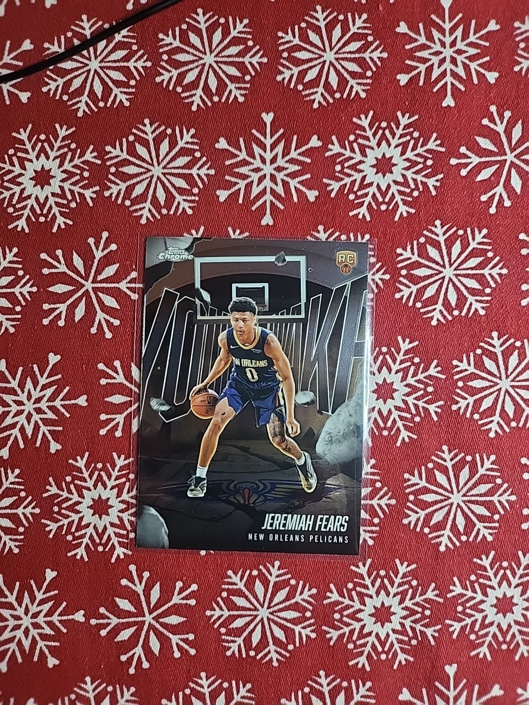 2025-26 Topps Chrome YQ-7 Jeremiah Fears Youthquake RC New Orleans Pelicans