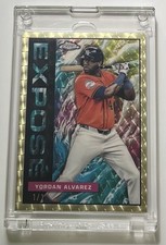 Marketplace image: 2025 Topps Chrome Yordan Alvarez 1/1 Superfractor Expose #TCE-8 GEM MINT