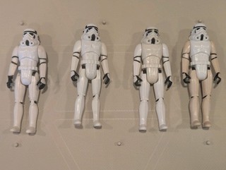 Vintage Star Wars Kenner Imperial Stormtrooper Actionfigur 4 Stück 1977
