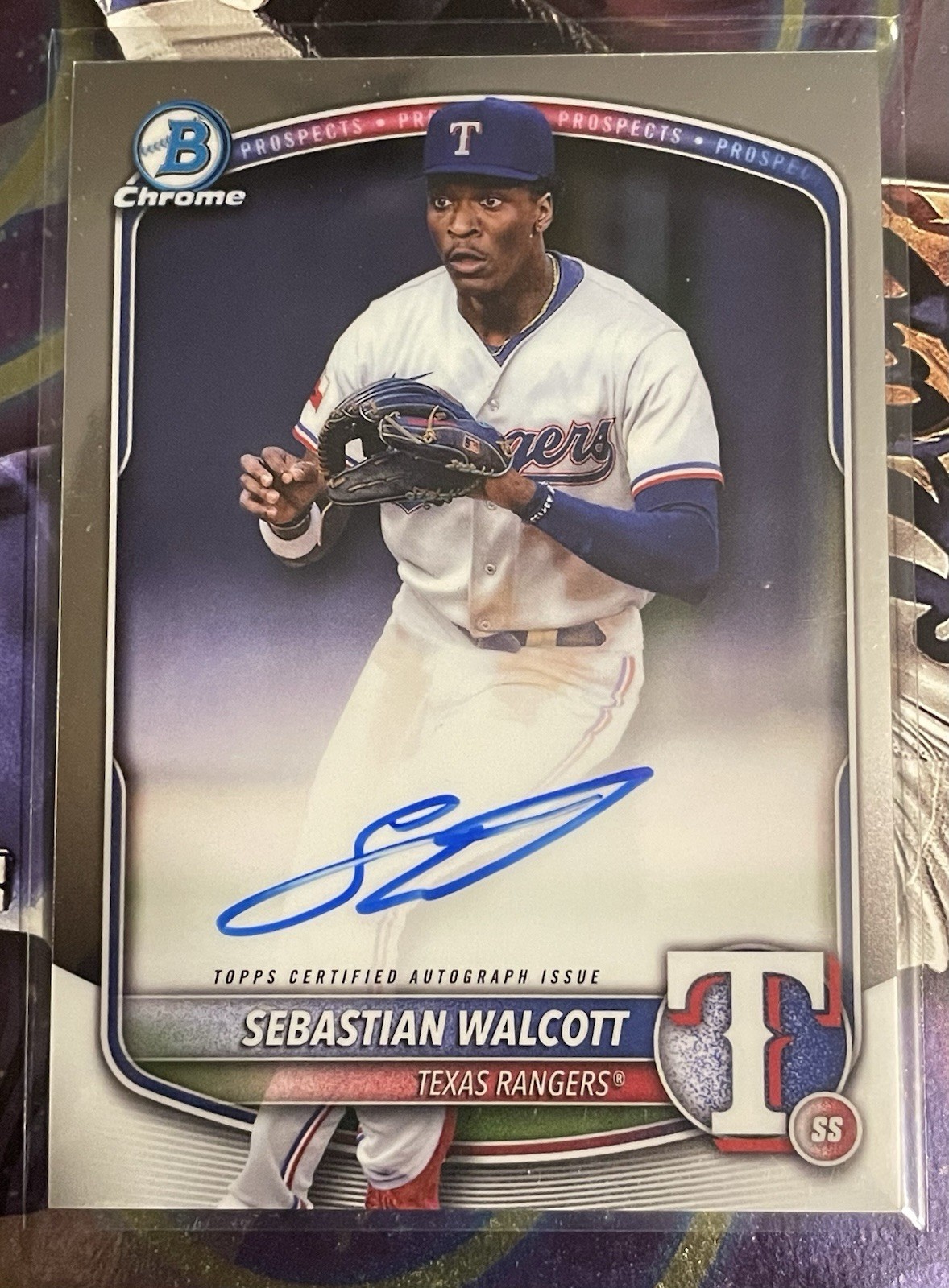 2025 Bowman Baseball Chrome Prospect Autograph- Sebastian Walcott #CPA-SW