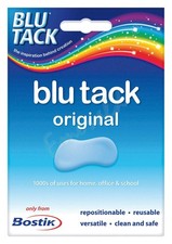 BOSTIK TAK STICKY ADHESIVE BLUE TACK BLU TAC BLUTACK BLUETAC UHU BOSTICK HOME