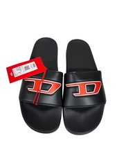 Diesel Mayemi Sliders - Black Sandals Men's 12.5 - NEW