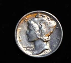 1939 D Mercury Silver Dime - AU+ Condition