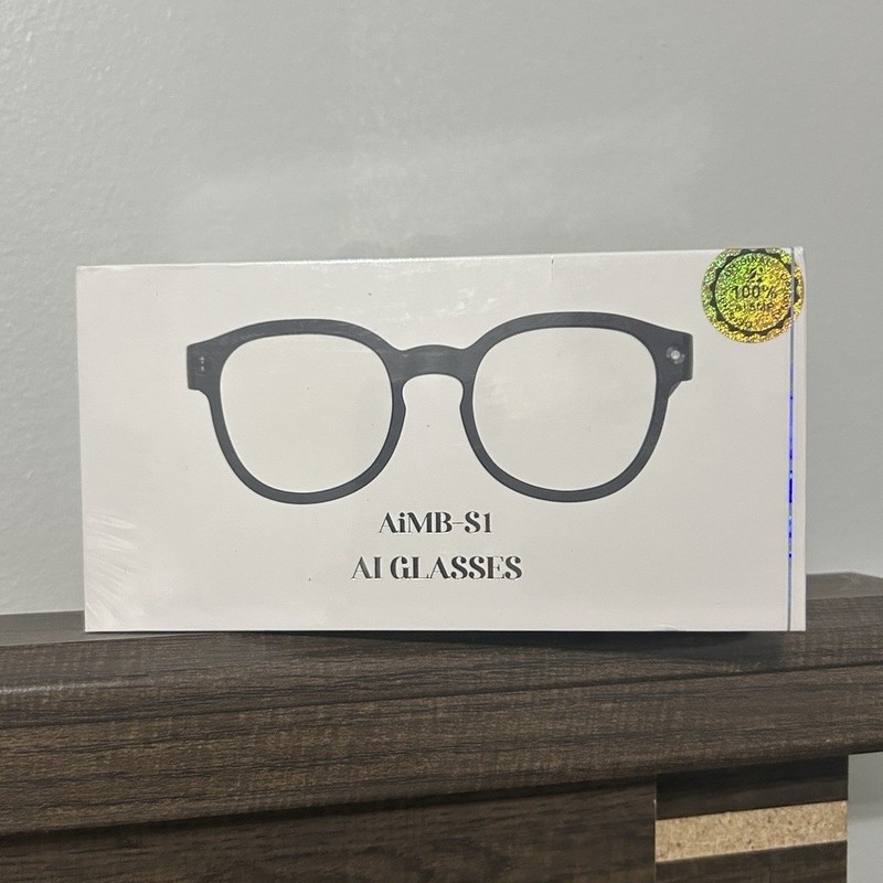 AiMB AiMB-S1 (MPN AiMB-S1) AI Smart Glasses, Black, Wi-Fi Connectivity