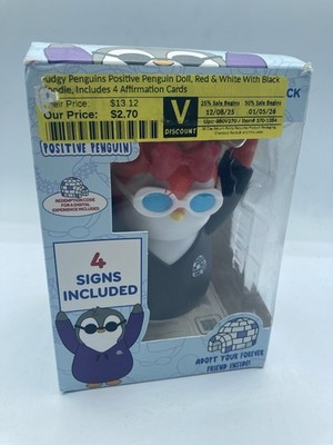 Pudgy Penguins Positive Affirmation Sign Card Holder NEW IN BOX NIP NIB