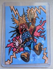 thunder todd Garbage Pail Kid Sketchcard Inks Hand Drawn In Plastic Sleeve