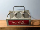 Vintage Coca-Cola 6 Pack Metal Bottle Carrier Aluminum Coke Bottling Plant