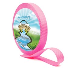 Country Brook Design 1 Inch Hot Pink Heavy Duty Nylon Webbing, 10 Yards