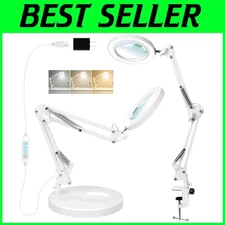 Adjustable Brightness Magnifier with 3 Color Modes