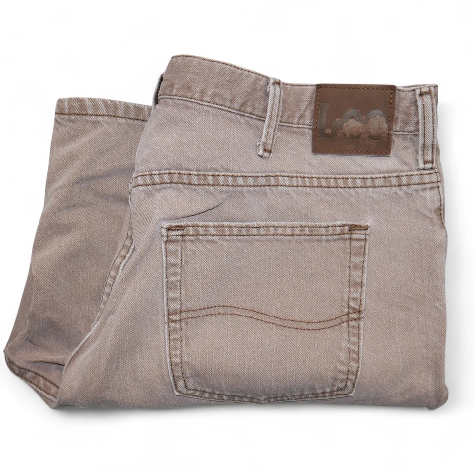 Pantalones Cortos Vaqueros LEE Para Hombre Beige Talla Real 37 Etiqueta 40 Vintage Calce Suelto Foto 3 de 4