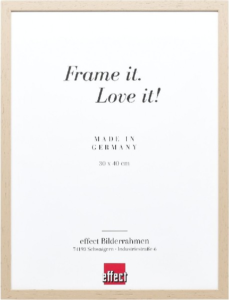 Effect Holzrahmen Profil 35 Hellbraun 35X50 Cm Antireflexglas-image