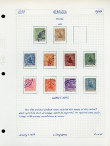 NICARAGUA Specialized Album Page Lot #1 - CANCELLED - SEE SCAN - $$$