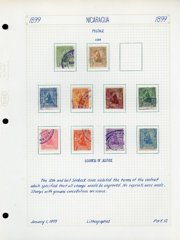NICARAGUA Specialized Album Page Lot #1 - CANCELLED - SEE SCAN - $$$