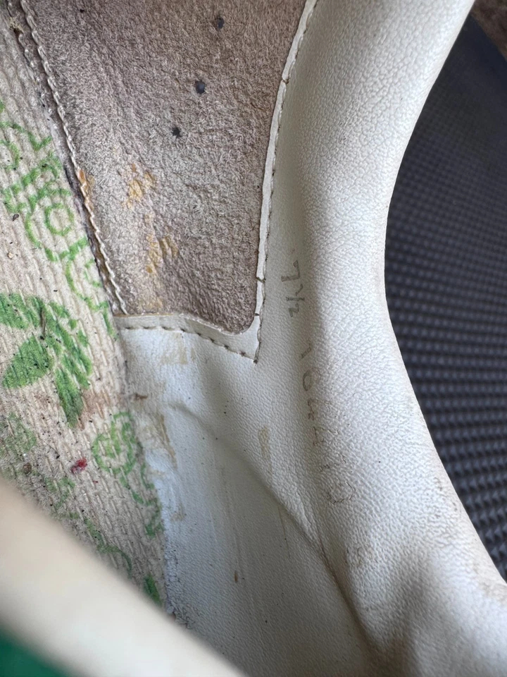 Vintage 1980s Adidas Stan Smith Made In France OG 80s White Rare UK 7.5 | US 8 - Image 4 of 4