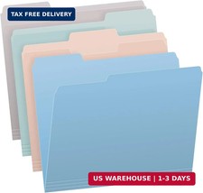 Pendaflex File Folders, 36-Pack, Letter Size, Assorted Pastel Colors, 1/3-Cut Ta