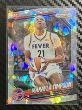 2025 Panini Prizm WNBA Makayla Timpson #14 RC Cracked Ice Indiana Fever