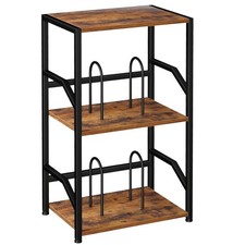Vinyl Record Storage Up to 200 Albums 3 Tier Record Player Stand Display