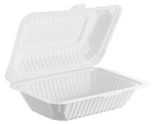 Clamshell MFPP Container, Center Slide, 9" x 6", 50pcs