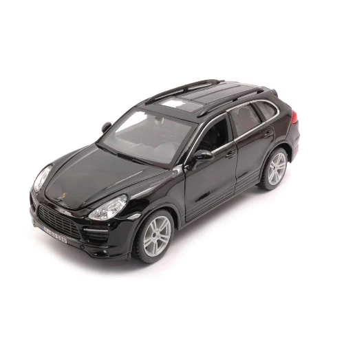 PORSCHE CAYENNE TURBO 2010 BLACK 1:24 Burago Auto Stradali Modellino Nuovo - Immagine 3 di 3