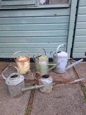Vintage metal watering cans  5 available *edir* 3 left