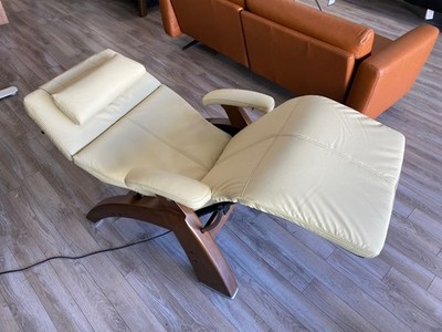 Human Touch Perfect Chair PC-510 Power Electric Recliner Ivory Top Grain Leather