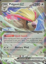 Pokemon Pidgeot ex 164/197 Double Rare Obsidian Flames Holo Near Mint