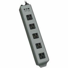 Tripp Lite 602 Waber-by-Tripp Lite 5-Outlet Switchless Industrial Power Strip