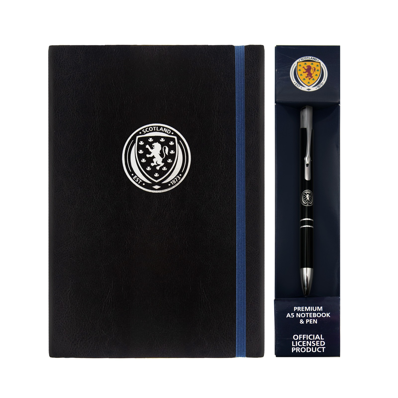 Scotland Notebook & Pen A5 Executive Premium OFFICIAL Football Gift