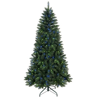 Christmas Tree RGB LED Holiday Tree Music Sync Hinged Structure Metal Stand PVC