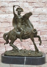 Signed Original Kamiko Roman Centurion Officer Soldier on Horse W/ Sword Bronze