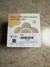 Flower White Noise Machine with Night Light Portable Sound Machine