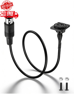 5-Pin DIN MIDI Extension Cable, Female to Male, 1.64FT for Instruments