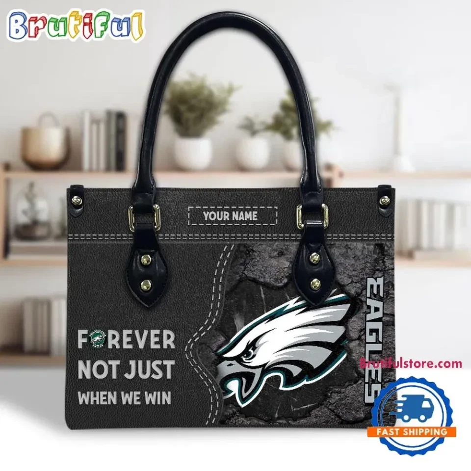 Philadelphias Team Eagles Forever Leather Bag, Football Women Leather Handbag