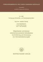 MöGlichkeiten Und Grenzen Arbeitnehmerorientierter EinflußNahme Bei...