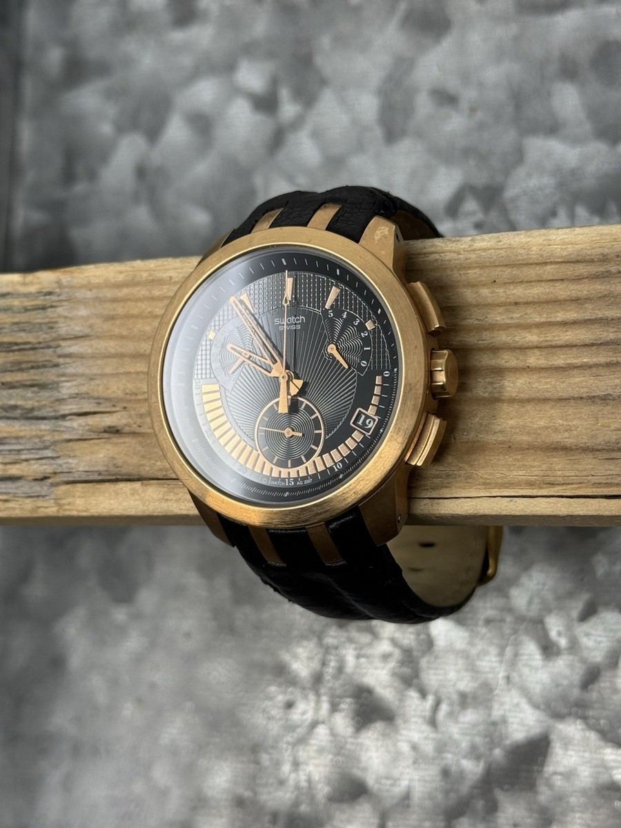 Swatch Irony Serious Affair　2本セット Swatch Irony Retrograde Chrono Serious Affair, 42mm Watch w/Band