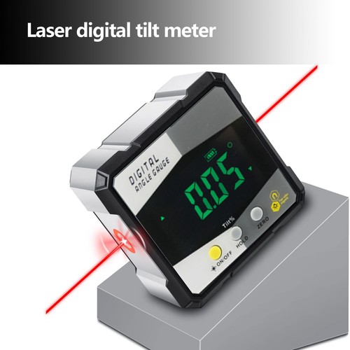 360° Magnetic Digital Laser Protractor Level Box Angle Finder Gauge Inclinomete - Picture 7 of 8